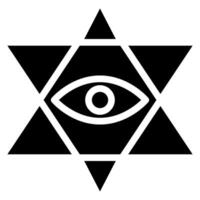 Augen-Glyphe-Symbol vektor