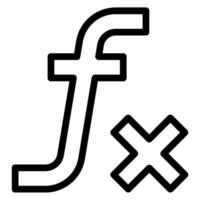 Funktion Linie Symbol vektor