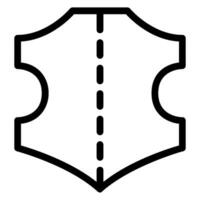 Leder Linie Symbol vektor