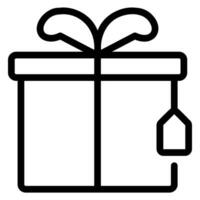 Symbol für die Geschenkbox vektor