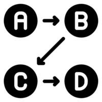 logisches Glyphensymbol vektor