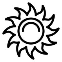 Symbol für die Sonnenlinie vektor