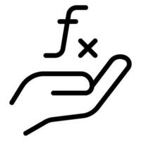 Symbol für die Handlinie vektor