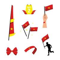 vietnam element oberoende dag illustration design vektor