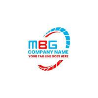 mbg brev logotyp kreativ design med vektor grafisk, mbg enkel och modern logotyp. mbg lyxig alfabet design