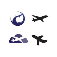 flyg flygplan vektor och logotyp design transport