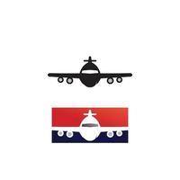 Flug Flugzeug Vektor und Logo Design Transport