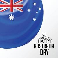 glad australien dag vektor