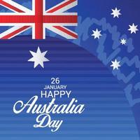 glad australien dag vektor