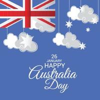 glad australien dag vektor