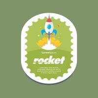 Rakete Vektor-Eps 10. Stock Illustrationen. vektor