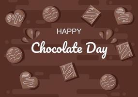 Happy Chocolate Day Feier Vektor-Illustration celebration vektor