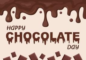 Happy Chocolate Day Feier Vektor-Illustration celebration vektor