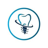 Dental implantieren Logo vektor