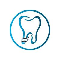 Dental implantieren Logo vektor