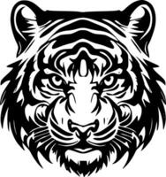 Tiger - - minimalistisch und eben Logo - - Vektor Illustration