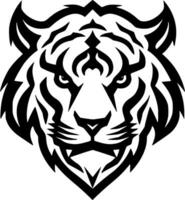 Tiger - - minimalistisch und eben Logo - - Vektor Illustration