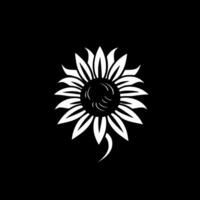 Sonnenblume, minimalistisch und einfach Silhouette - - Vektor Illustration