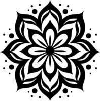 Mandala - - minimalistisch und eben Logo - - Vektor Illustration