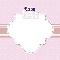 baby shower inbjudningskort välkommen nyfödd layout vektor