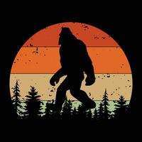 Bigfoot t Hemd Design vektor