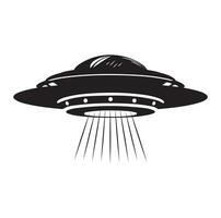 UFO vektor illustration oidentifierad flygande objekt fat kosmisk fartyg