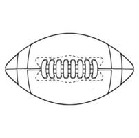 amerikan fotboll element uppsättning vektor