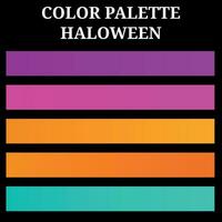 Prämie Palette von klassisch Halloween Farben vektor