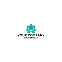 Psychologie Blume Logo Design Vektor