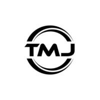 tmj logotyp design, inspiration för en unik identitet. modern elegans och kreativ design. vattenmärke din Framgång med de slående detta logotyp. vektor