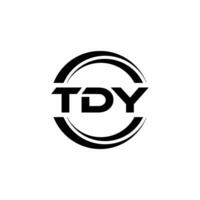tdy Logo Design, Inspiration zum ein einzigartig Identität. modern Eleganz und kreativ Design. Wasserzeichen Ihre Erfolg mit das auffällig diese Logo. vektor