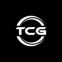 tcg logotyp design, inspiration för en unik identitet. modern elegans och kreativ design. vattenmärke din Framgång med de slående detta logotyp. vektor
