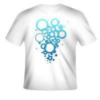 Vektor t-shirt design med färgstark design