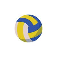 vektor volleyboll sporter boll på vit bakgrund