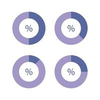 Vektor Infografik mit Prozentsätze