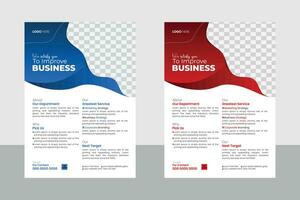 Minimale Business-Flyer-Designvorlage vektor