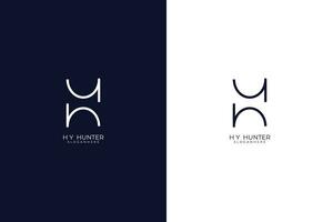 h Alphabet Lager Brief Logo Design vektor
