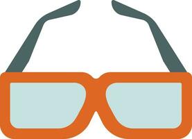glasögon i orange och grå Färg. vektor