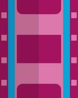 Film Streifen im Rosa und Blau Farbe. vektor