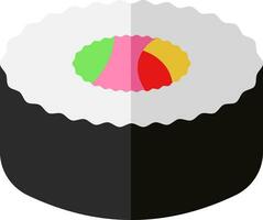 isolerat sushi ikon i färgrik. vektor
