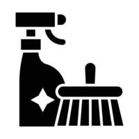 rengöring Produkter vektor glyf ikon för personlig och kommersiell använda sig av.
