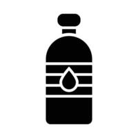 Wasser Flasche Vektor Glyphe Symbol zum persönlich und kommerziell verwenden.