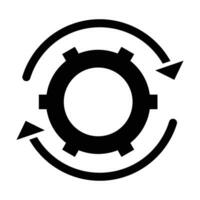 Automatisierung Vektor Glyphe Symbol zum persönlich und kommerziell verwenden.