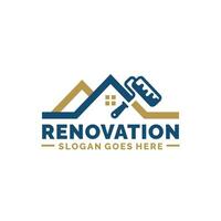 Zuhause Renovierung Logo Design Vektor Illustration