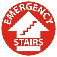 Fußboden Zeichen Notfall Treppe vektor