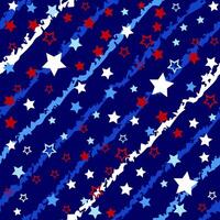 rot und Blau Sterne nahtlos Muster Entwürfe. vektor
