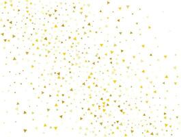 Luxus Gold dreieckig Konfetti Hintergrund. Vektor Illustration