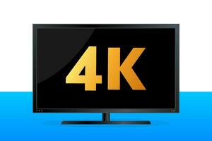 4k UltraHD , 2k quadhd , 1080 full HD och 720 hd mått av video. vektor