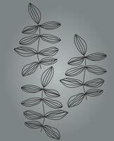 blad och löv vektor illustration för skära ut mönster