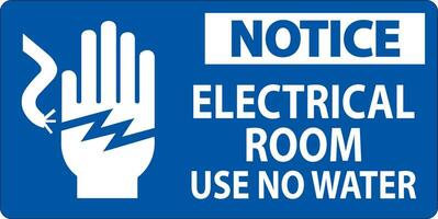 beschränkt Bereich Zeichen beachten elektrisch Zimmer verwenden Nein Wasser vektor